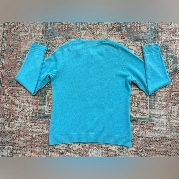 L.L Bean Sky Blue Cardigan/Size L - Picture 7 of 7